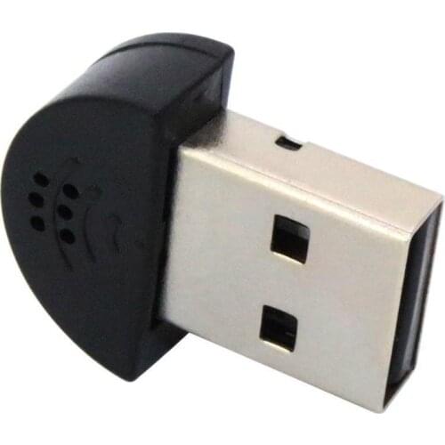 Super Mini USB 2.0 Microphone Portable Studio Speech MIC Audio Adapter Driver Free for Laptop/Notebook/PC/MSN/Skype