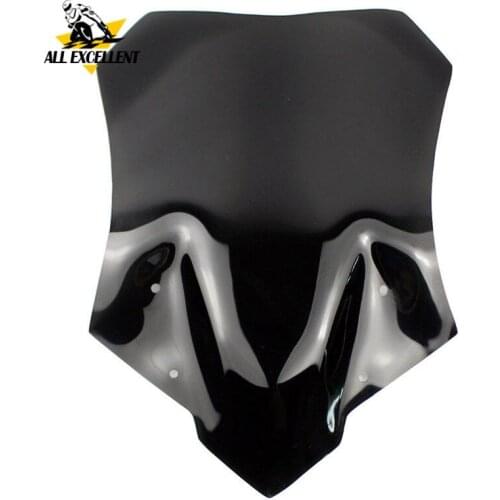 For MT-09 FJ-09 Motorcycle Double Bubble Windshield Wind Screen PC Plastic for Yamaha MT 09 MT09 Tracer FJ09 2015 2016 Black