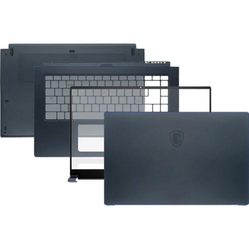 NEW Laptop LCD Back Cover/Front Bezel/Hinges/Palmrest/Bottom Case For MSI PS63 MS-16S1 PS63 Mondern 8SC 8RDS 8MO 8RC Dark Blue