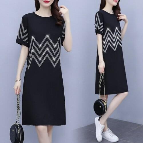 Womens loose T-shirt plus size L-5XL dress fat XXL XXXL 3XL XXXXL 4XL XXXXXL 100KG woman wear blouses blusas slim Casual dresses