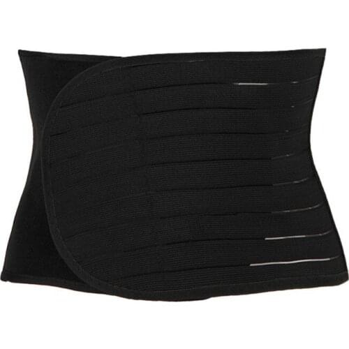 Women Breathable Jumpsuit Solid Corset Polyester Elastic Slimming Recovery Body Sculpting Straps Postpartum Abdomen Belt