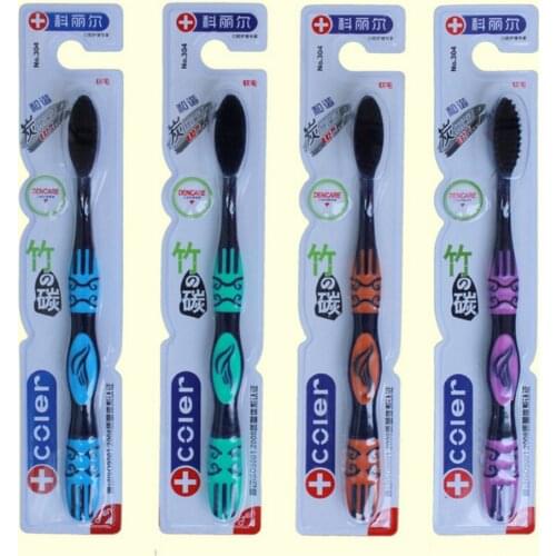 10Pcs Free Shipping Bamboo Charcoal Toothbrush