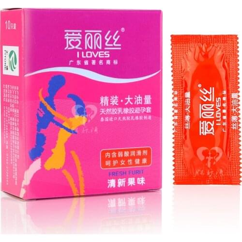 10 Pcs/Box Fresh Fruit Condom For Men Lots Lubricant Latex Penis Safe Preservativos Sex Toys