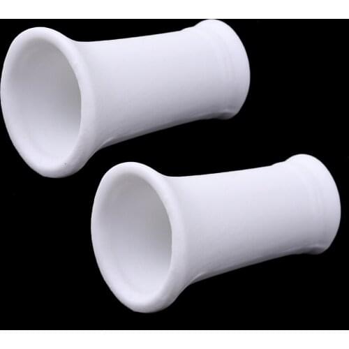 2pieces 1/12 Miniature White Porcelain Vase Dollhouse Garden Flower Supplies