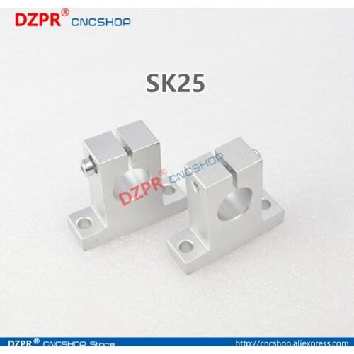 25mm linear support SK25 linear rail shaft support Linear Round support # wholesale DZPR