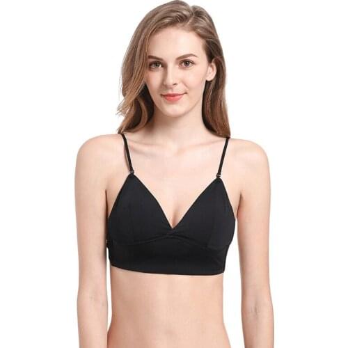 French-Style Wireless Bra Thin Viscose Fiber Comfortable Sexy Underwear Women Bralette