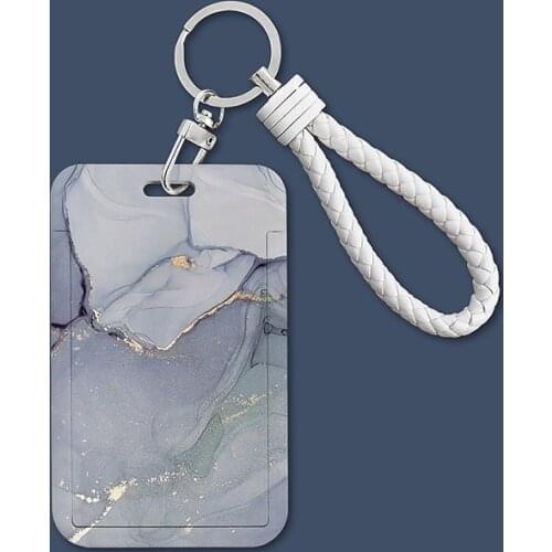 Simple INS style marble cement color credit card case student card name card bus card, Card sheath, Card holder