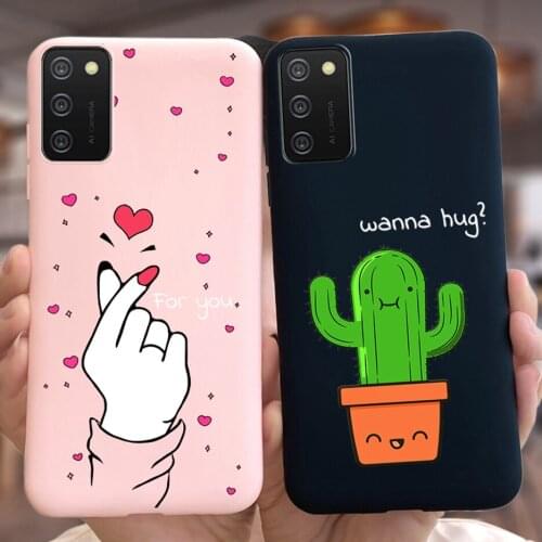 For Samsung Galaxy A03s Case SM-A037F Soft Silicone Cute Candy Painted Cover For Samsung A03s A 03s A037F Phone Cases Shockproof