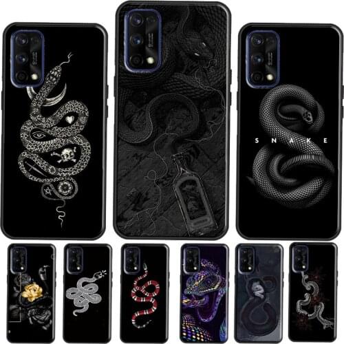 Flower snake Case For OnePlus 9 Pro 7 8 Nord 7T 8T 9R Cover Shell For Realme 8 Pro 6 7 Q3 Pro GT Neo C3
