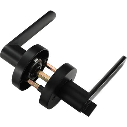 Black household silent strong magnetic suction door luminous lock Simple wooden door indoor handle lock