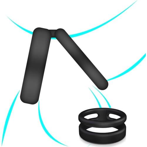 Double Penis Rings Sex Toys For Men Time Delay Ejaculation Penis Cockring Lock Ring Couple Erotic Sex Toys For Adults