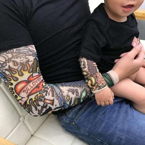 100% cotton tattoo long sleeve family t shirt 2020 streetwear funny stranger things t shirt femme family matching clothes