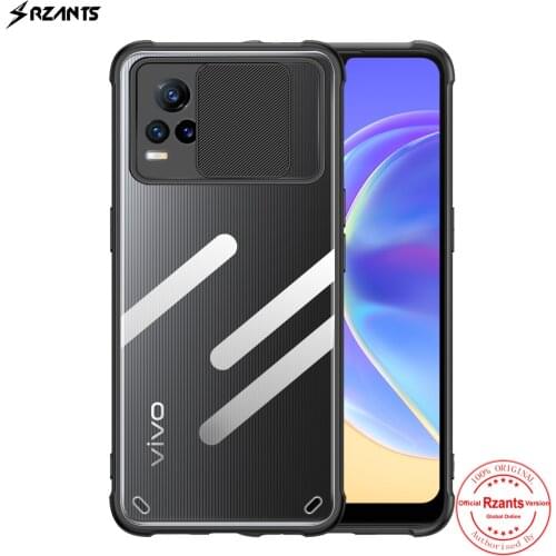 Rzants For VIVO V21E 4G Phone Case Soft [Lens Protect] Hybrid Slim Clear Cover Double Casing
