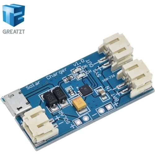 GREATZT 500Ma Mini Solar Lipo Charger Board CN3065 Lithium Battery Charge Chip DIY Outdoor Charging Board Module For Arduino