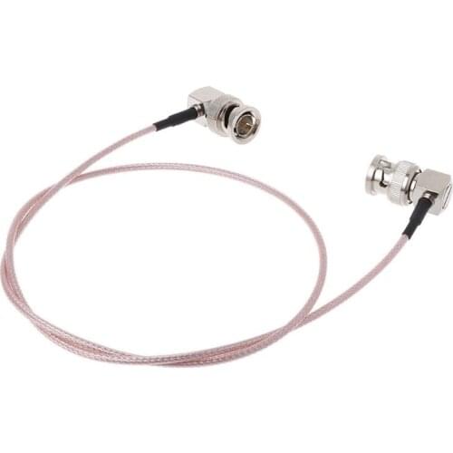 HD SDI Video Connector Cable RG179 BNC Male To BNC Right Angle Plug For BMCC Blackmagic Camera