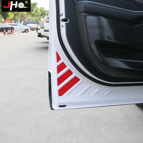 JHO Red Car Door Open Warning Reflective Sticker For Ford Explorer 2011-2019 2018 2017 2016 2015 2013 Limited Sport Accessories