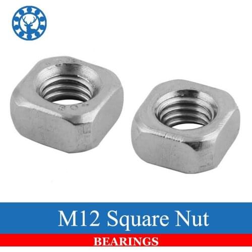 5Pcs DIN557 GB39 M12 304 Stainless Steel Square Nut (NOT Cheap Galvanization)