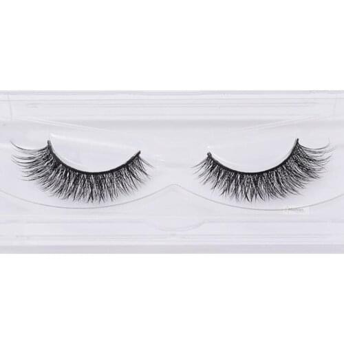 1 pair Mink Eyelashes Natural Black False Eyelashes Long Cross Fake Eye Lashes Extension accessory Makeup lash