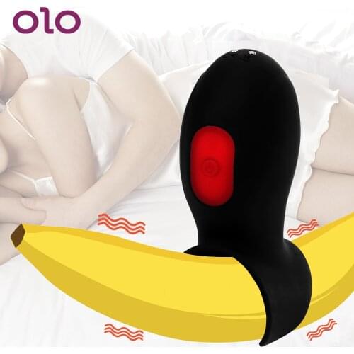 OLO 9 Speeds Sex Toys for Men Glans Exercise Vibrator Penis Trainer Vibrators Male Masturbator Delay Training