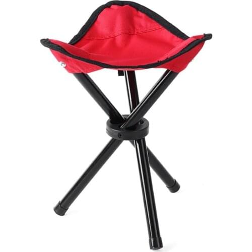 Outdoor Portable Folding Chair Triangle Small Stool Portable Fishing Beach Chair Horse Folding Stool Red Green Blue