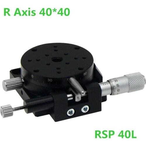 R Axis Precision type Manual Rotating Platform Sliding stage Precision Bearing Linear Stage Load 9.8N 40mm RSP40-L
