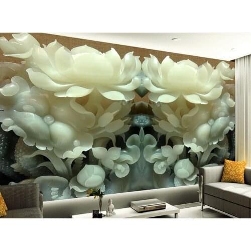 Relief flower wallpaper 3d flowers stereoscopic 3d wallpaper wallpaper murals flowers Home Decoration