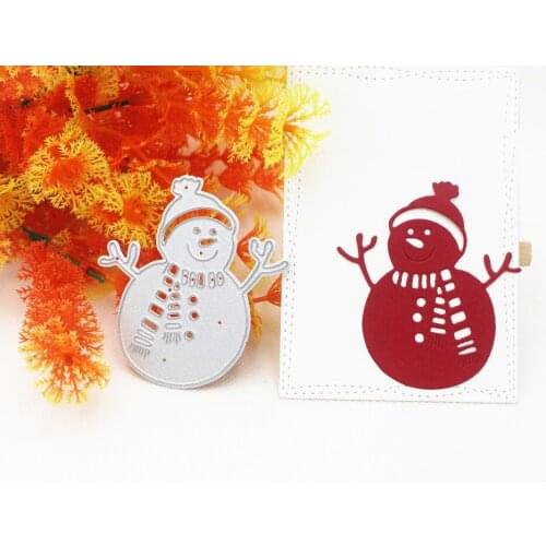 A snowman carbon steel paper-cut cutting machine mold domestic craft carbon steel embossing mold 2018 DIY process decoratio