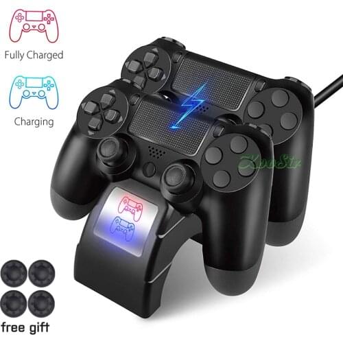 PS4 PRO SLIM Dual Wireless Controller Charger & Play Station 4 Joystick Fast Charging Dock Station for Sony PS 4 DualShock 4