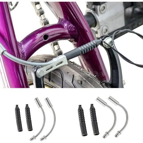 Bike Accessories V-shaped Brake Surface Plastic Sleeve Protective Sleeve Protective Hose Cable Duct Elbow MTB With Dust Cover