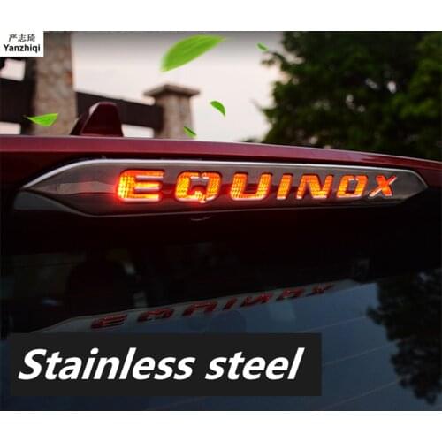 Stainless steel TAIL BRAKE LIGHTS STOP LAMP COVER MOLDING CAR STYLING ACCESSORIES FOR 2017 2018 CHEVROLET EQUINOX Car sticker