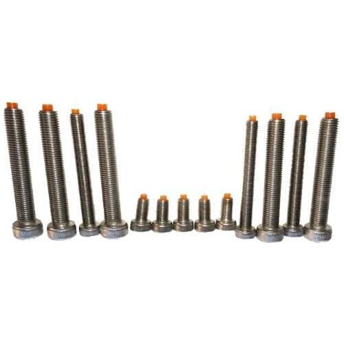 1pcs M6 allen screws hexagon socket knurled male screw polyurethane rubber buffer position stainless steel 8mm-152mm length