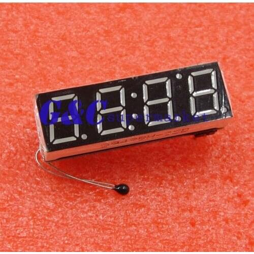 10PCS New Car LED Digital tube Clock Voltage Detector Temperature Detection diy electronics