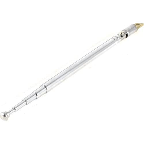 5 Pcs 32cm Length 5 Section Telescopic AM FM Radio Antenna 180 Degree