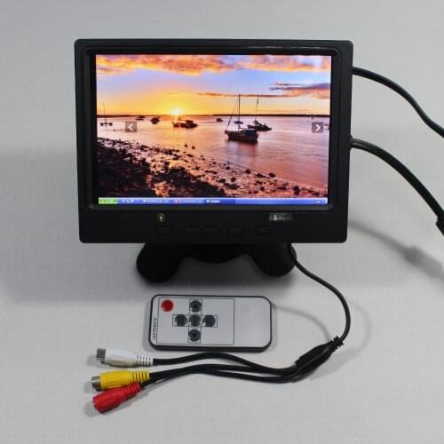 7inch Lcd monitor 1280*800 with HD MI+VGA+2AV+Reversing+Europe Power supply for bus monitor VS-T0702ERB-V1