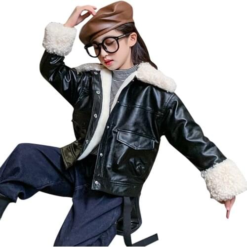 AIXINGHAO Leather Jackets For Girls