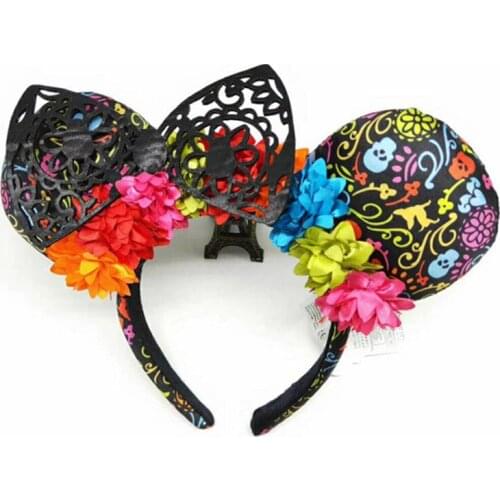 Disney Accessories Mickey Ear Cartoon Disneyland Headdress Hair Kawaii Plush Toys For Girls Fashion Dress Up Toy Birthday Gifts