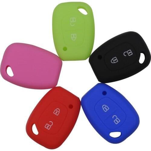 Kutery 2 Buttons Key Case Silicone Protect Shell For Renault /Kangoo /Master /Trafic Car-Styling
