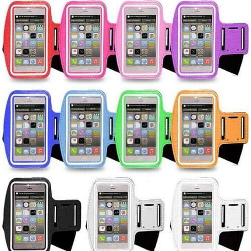 100pcs/lot Sports Armband Case for iPhone 6 7 8 Plus X Sport GYM Armband Jogging Running Arm band phone case