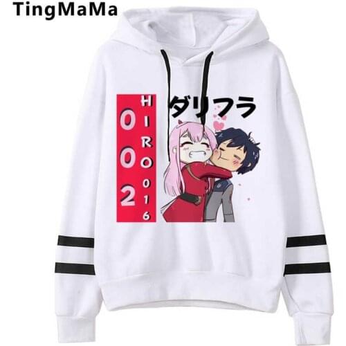 Darling in the Franxx Zero Two hoodies male printed anime men pullover clothing printed