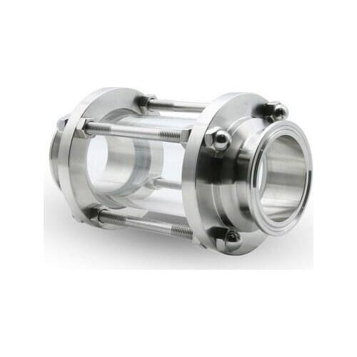 2" Tri Clamp Clover Flow Sight Glass Diopter For Home Brew SS304 Stainless Steel Sanitary Fitting Ferrule OD 64mm