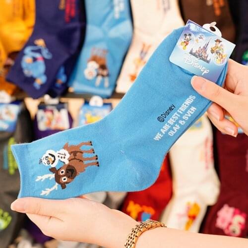 Disney Mickey Donald Duck Cartoon Anime Adult Socks Wild Cute Tube Socks Toy Story Fall Winter Socks