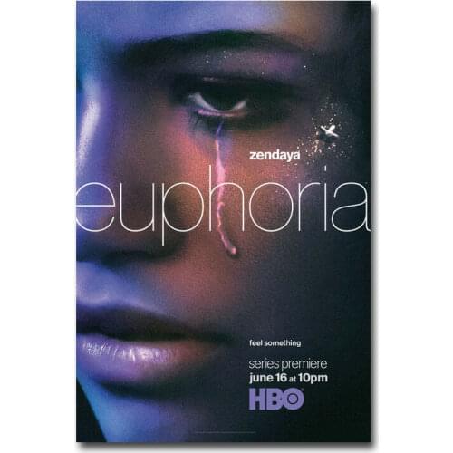 MT1293 Euphoria 2019 TV Series Zendaya Painting Art Poster Print Canvas Home Decor Picture Wall Print