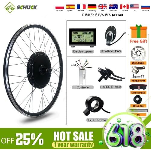 Electric Bike Conversion Kit 48V 1500W 20 24 26 27.5 28 29 Inch 700C Rear Cassette Wheel Hub Motor For EBike Conversion Kit