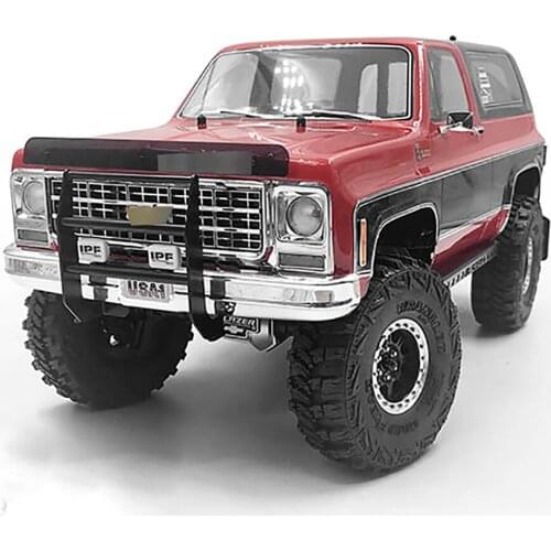 Metal Calf Bar Front Bumper & Spotlight Light for TRX-4 BLAZER K5 RC Car Accessories