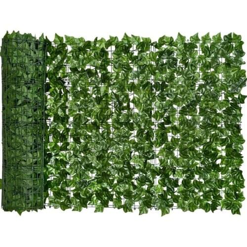 New Artificial Ivy Privacy Fence Sn, 118X19.6in Artificial Hedges Fence and Faux Ivy Vine Leaf Decoration for Garden