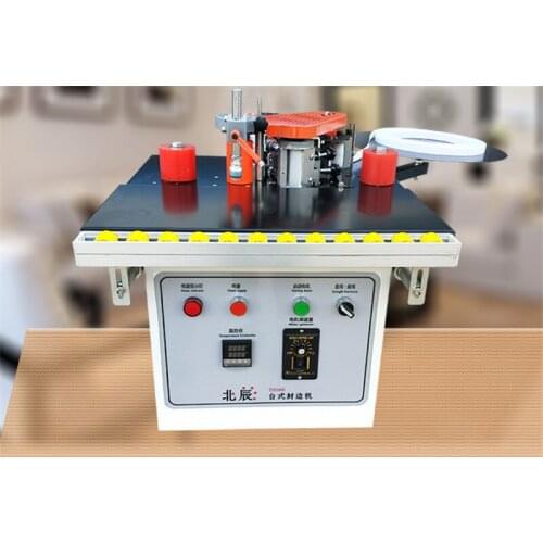 Original MY07 wood portable edge banding machine for MDF/further with tray and cut for edge bander