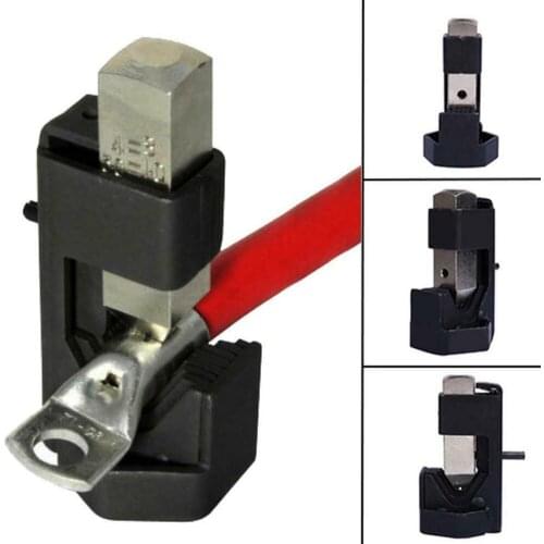 Durable Battery Crimping Plier Electrician DIY Stainless Steel Welding Lug Tool Compact Wire Terminal Marine Cable Home