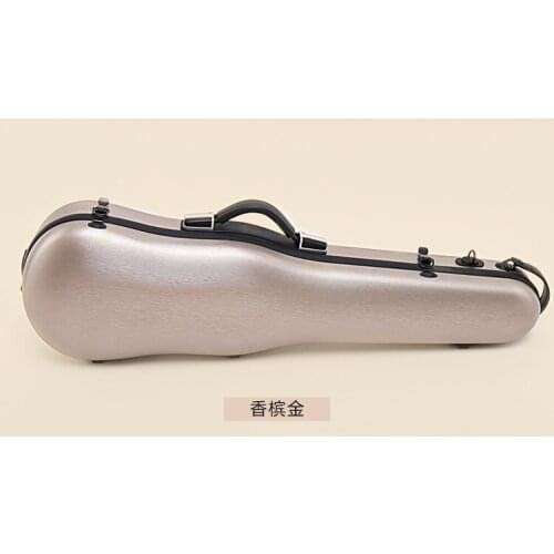 Full size 4/4 violin Case carbon fiber composite Gold Strong 200kg pressure