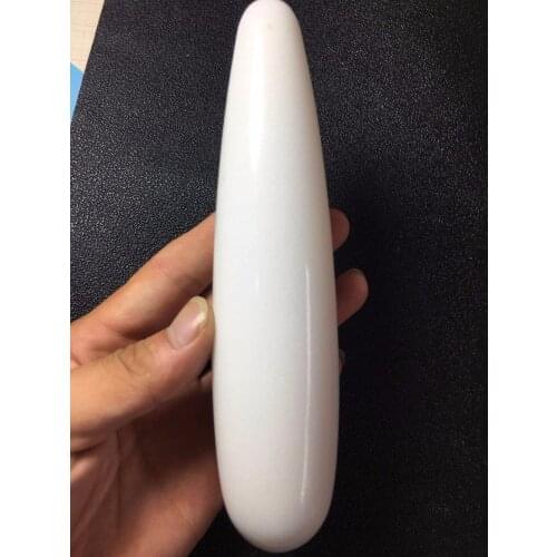 Sell new fashion natural white marble quartz glass straight rod hand carved penises