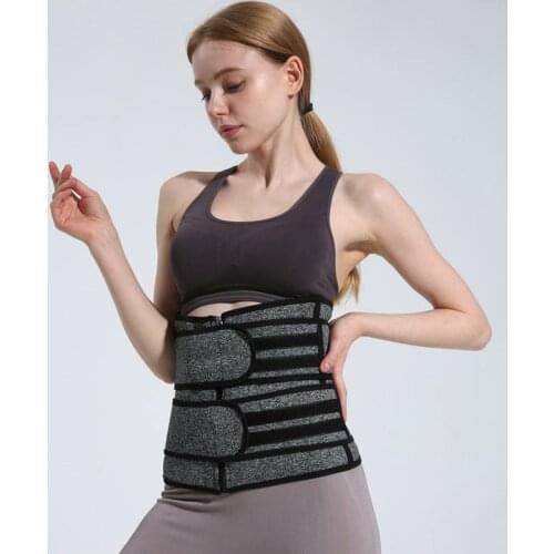 Velcro Zipper Slimming Waist Shaper Shaping Straps Slimming Shaper Waist Trainer Corset Belly Belt Shapewear Neoprene Shape Belt